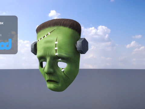 Máscara de Frankenstein Modelo 3D