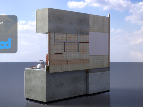 Kitchen Cabinets 3D-Modell