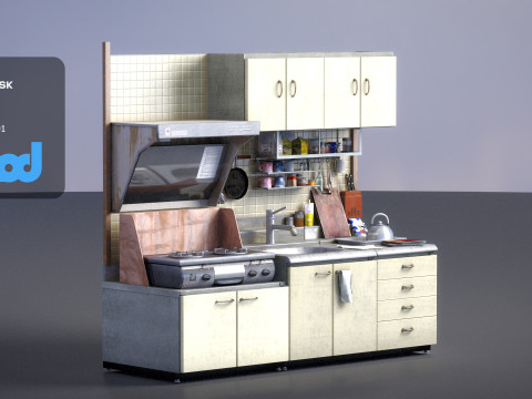 Kitchen Cabinets 3D-Modell