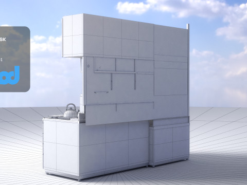 Kitchen Cabinets 3D-Modell