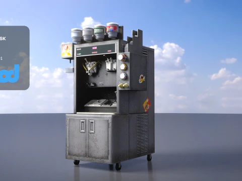 Distributeur de crème glacée Modèle 3D