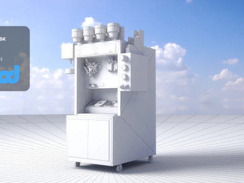 Ice Cream Dispenser 3D Model