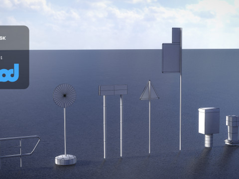 HK Traffic Sign 3Dモデル