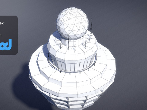 Airport Control Tower 3Dモデル
