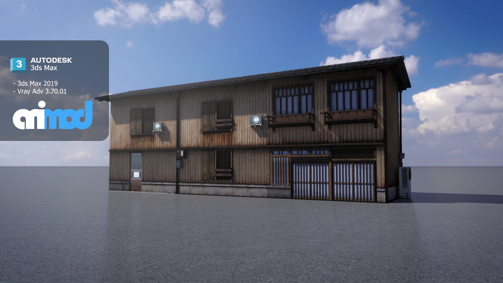 Japanese Style House 0028 3D Model .c4d .max .obj .3ds .fbx .stl .blend 
