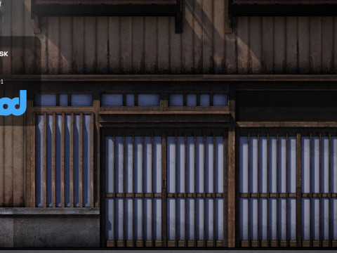 Haus im japanischen Stil 0028 3D Modell