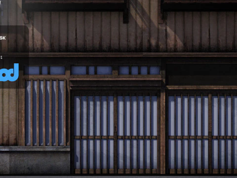 Japanese Style House 0028 3D Model
