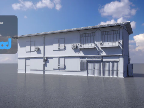 Japanese Style House 0028 3D Model