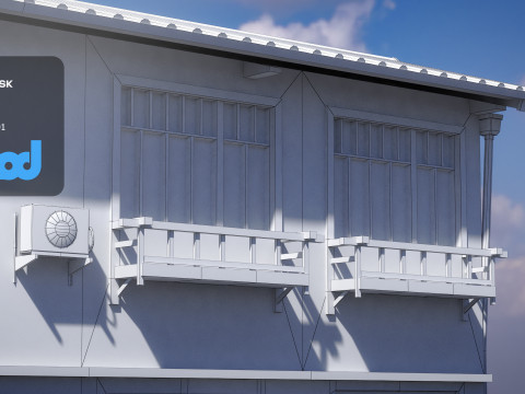 Haus im japanischen Stil 0028 3D Modell