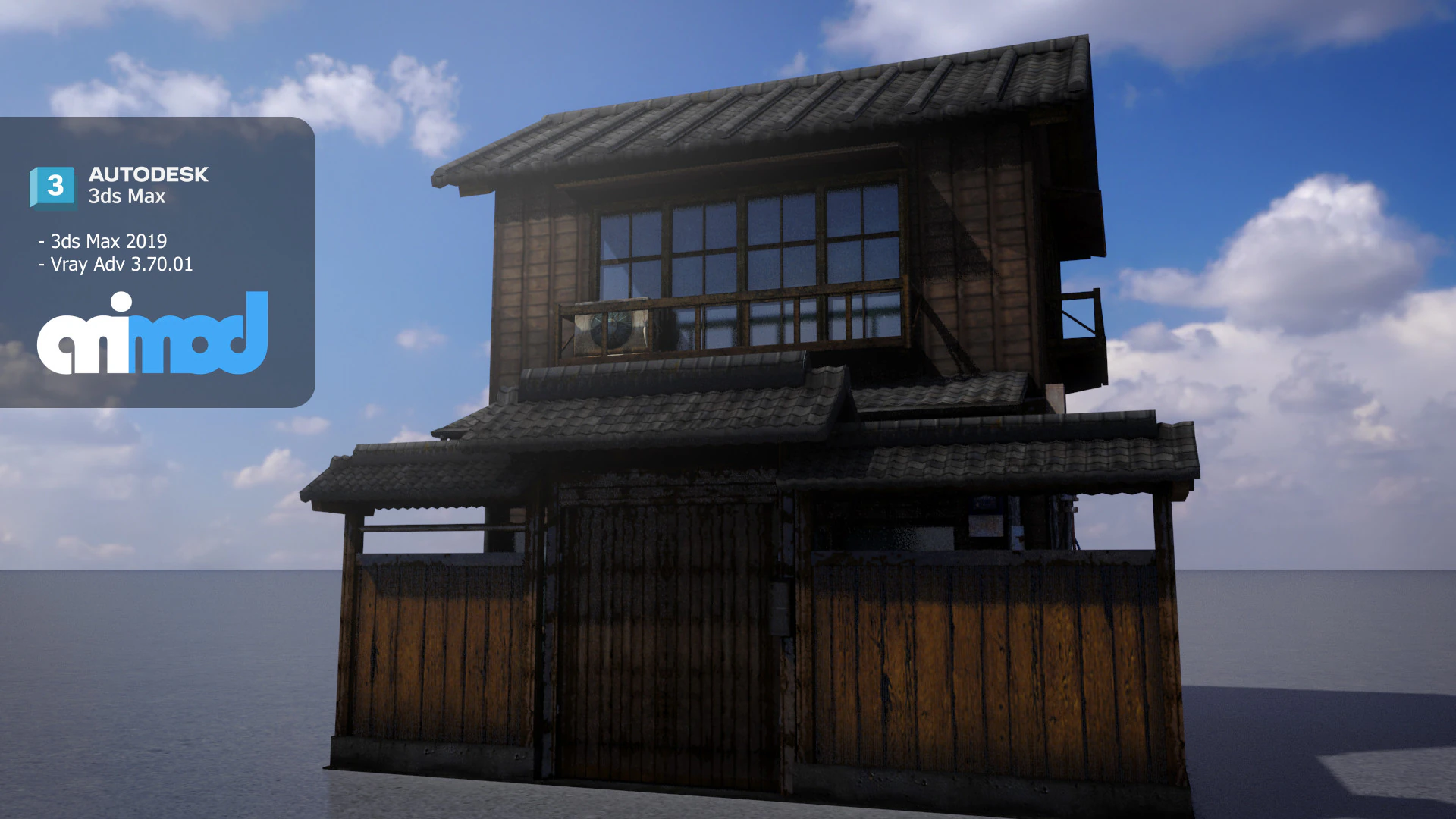 和風住宅 0032 3Dモデル .c4d .max .obj .3ds .fbx .stl .blend 