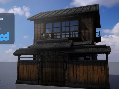 जापानी स्टाइल हाउस 0032 3D मॉडल