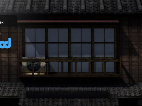 Japanese Style House 0032 3Dモデル