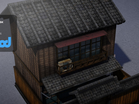 Japanese Style House 0032 3Dモデル