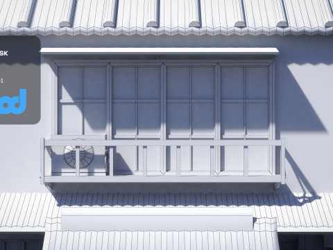 Japanese Style House 0032 3Dモデル