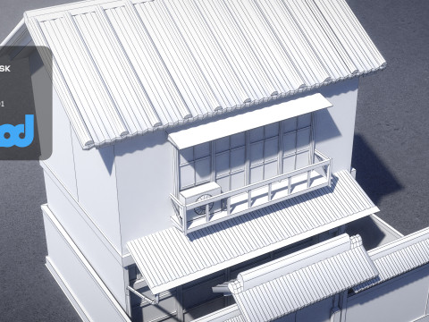 Japanese Style House 0032 3Dモデル