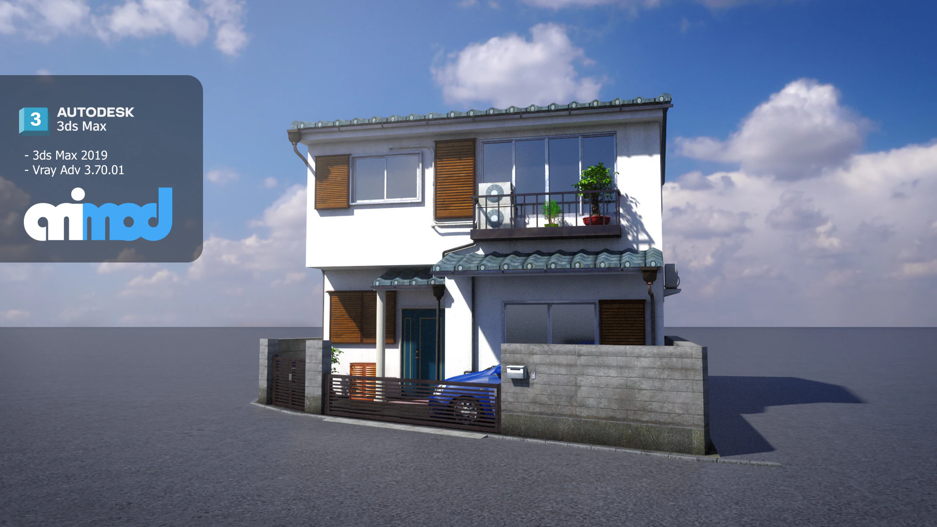 Japanese Apartment 0004 3D Model .c4d .max .obj .3ds .fbx .stl .blend 