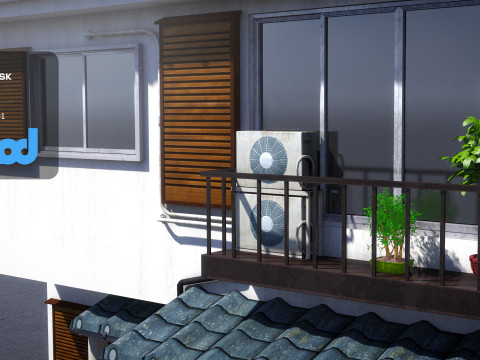 Japanese Apartment 0004 3Dモデル