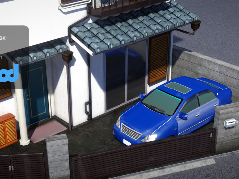 Japanese Apartment 0004 3Dモデル