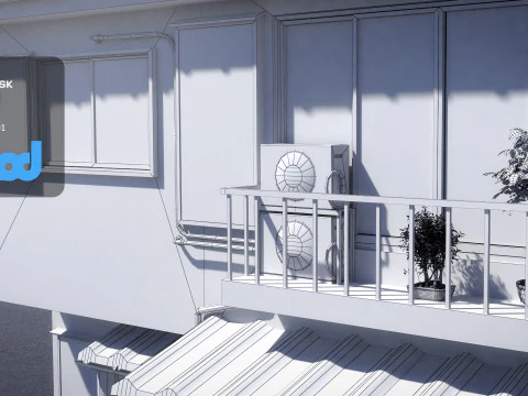 Japanese Apartment 0004 3D Model