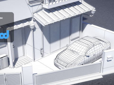 Japanese Apartment 0004 3Dモデル