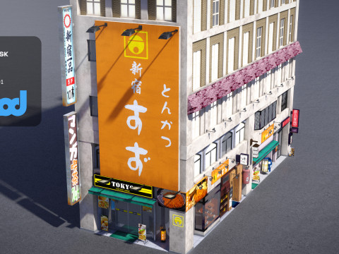 Kabukicho Building 0002 3Dモデル