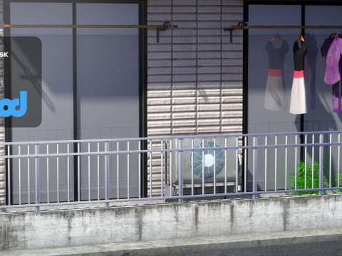 Japanese Apartment 0005 3D Model
