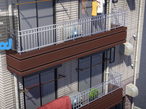 Japanese Apartment 0005 3D Model