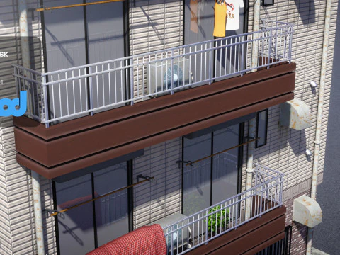 Japanese Apartment 0005 3D Model