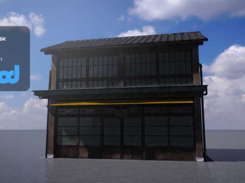 Japanese Style House 0011 3D Model