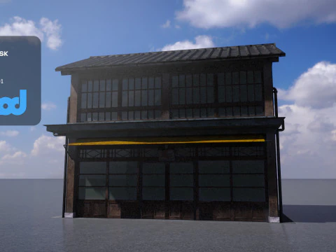 Дом в японском стиле 0011 3D Модель