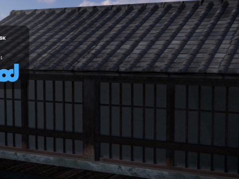 Japanese Style House 0011 3D Model