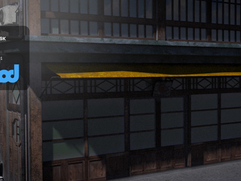 Japanese Style House 0011 3D Model