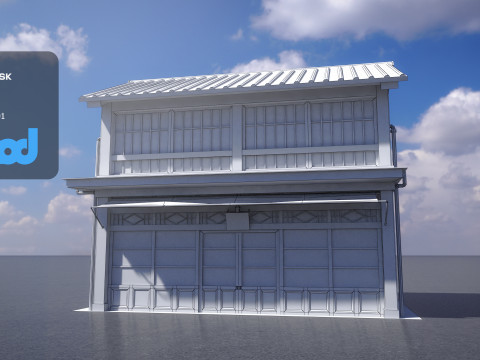 Japanese Style House 0011 3D Model