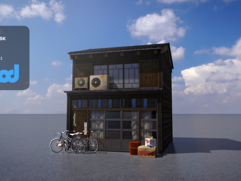 Japanese Style House 0018 3D Model