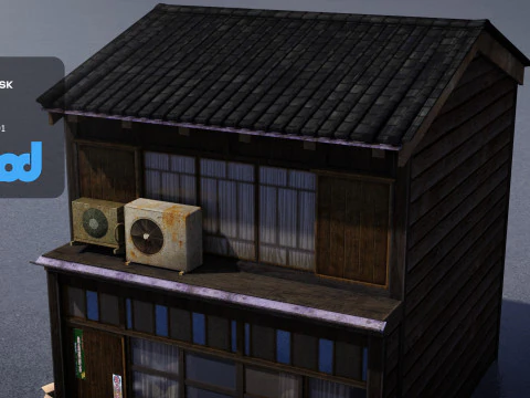 Japanese Style House 0018 3D Model
