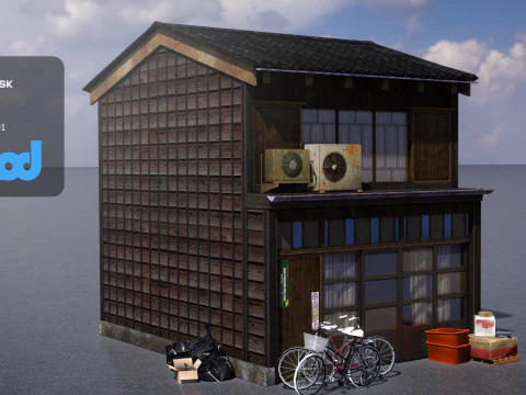 Japanese Style House 0018 3D Model