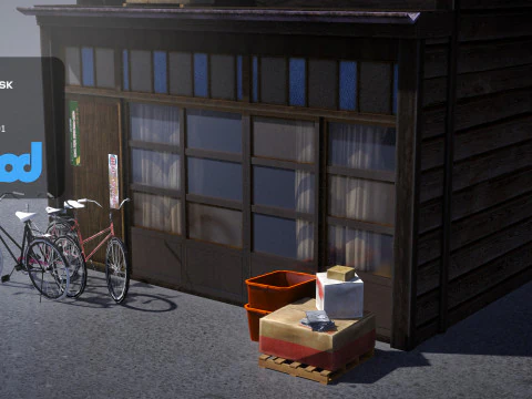Japanese Style House 0018 3D Model