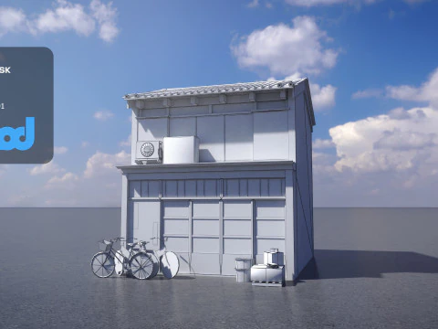 Japanese Style House 0018 3D Model