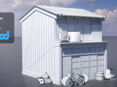 Japanese Style House 0018 Modello 3D