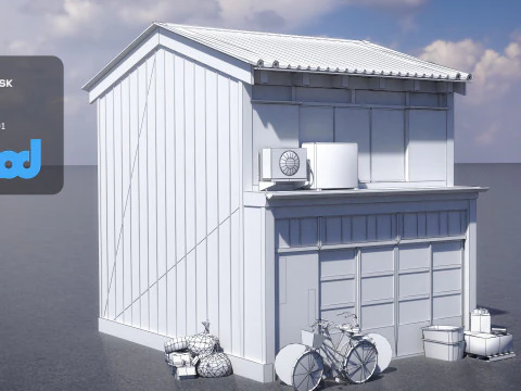 Japanese Style House 0018 3D Model
