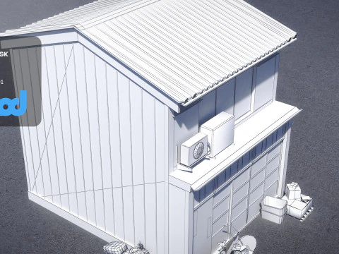 Japanese Style House 0018 3D Model