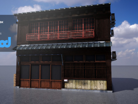 Japanese Style House 0012 3Dモデル