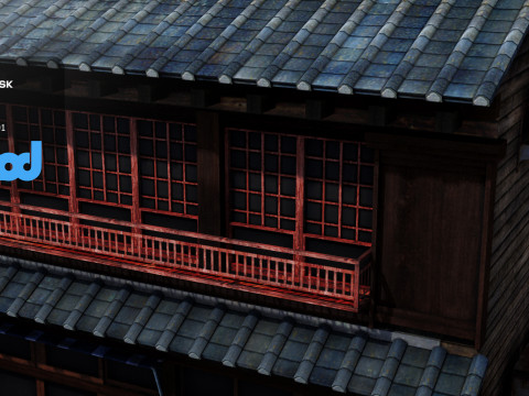 Japanese Style House 0012 3Dモデル