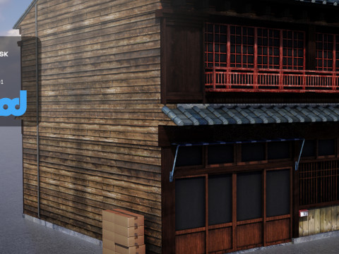 Japanese Style House 0012 3Dモデル