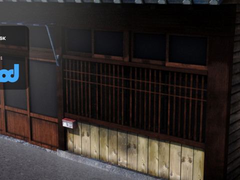 Japanese Style House 0012 3Dモデル
