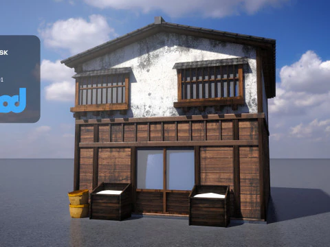 Japanese Style Rice Shop 0025 3D Model