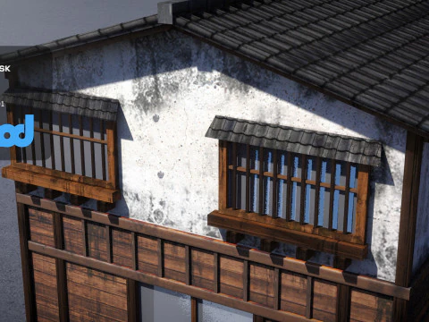 Japanese Style Rice Shop 0025 3D Model