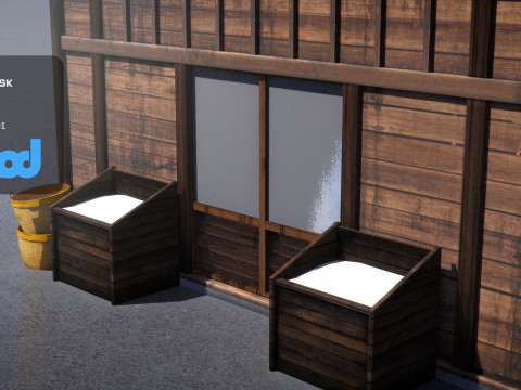Japanese Style Rice Shop 0025 3Dモデル