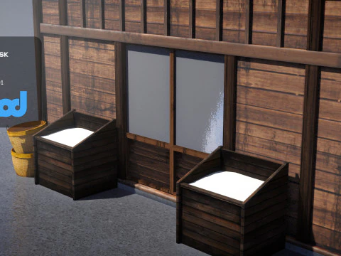 Japanese Style Rice Shop 0025 3D Model