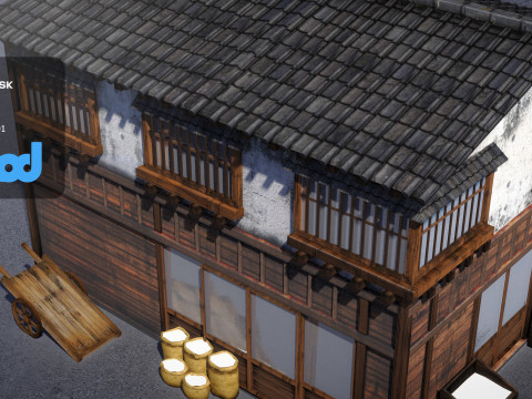 Japanese Style Rice Shop 0025 3Dモデル